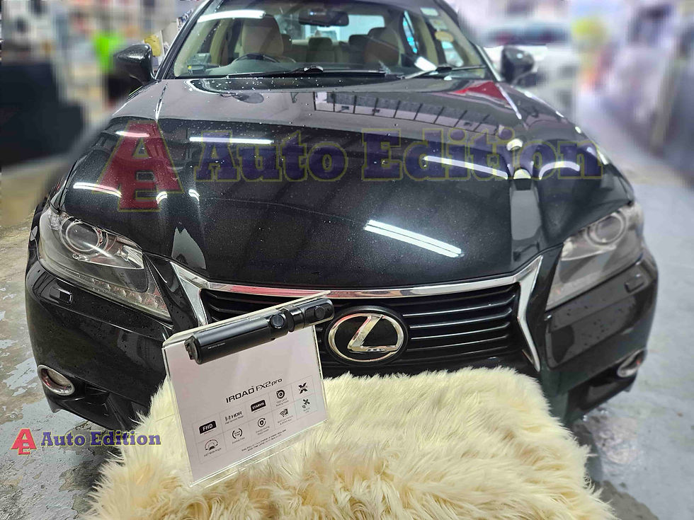Lexus GS250 One Car Dash Camera - IROAD FX2 Pro front & rear installed Singapore | Auto Edition