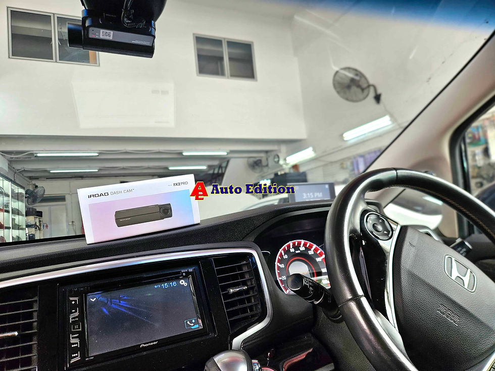 Honda Odyssey - Car Dash Camera - IROAD FX2 Pro front & rear installed Singapore | Auto Edition