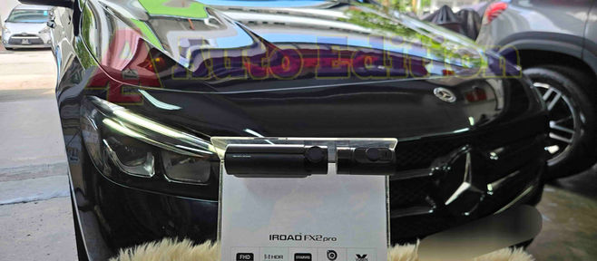 Mercedes B180 - Car Dash Camera - IROAD FX2 Pro front & rear installed Singapore | Auto Edition