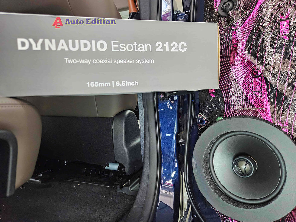 BYD M6 Car Audio upgrade – Dynaudio Car Speakers, DSP, Amplifier, Subwoofer and Door Soundproof | Plug & Play Audio upgrade with Auto Edition Singapore