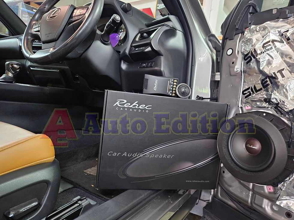 Lexus UX200 Car speakers front + rear Singapore + IROAD Dash Camera FX2 Pro - Rebec Car Audio workshop Singapore