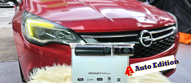 Opel Astra - Car Dash Camera - IROAD FX2 Pro front & rear installed Singapore | Auto Edition