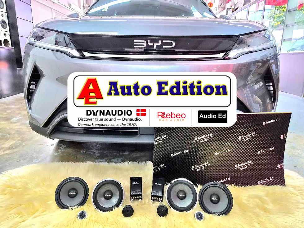 MG S6 EV Car Audio upgrade – Dynaudio and Rebec Car Speakers, DSP Amplifier, Subwoofer and Door Soundproof | Plug & Play Audio upgrade with Auto Edition Singapore