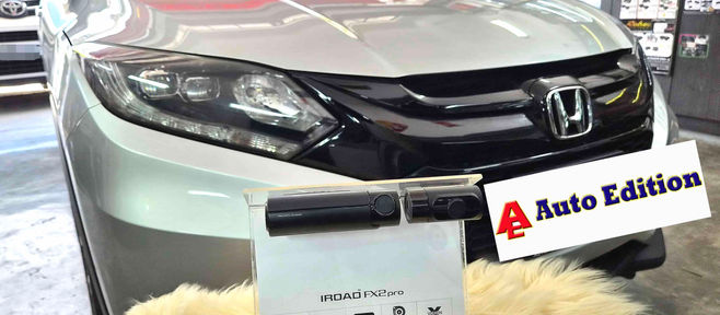 Honda Vezel - Car Dash Camera - IROAD FX2 Pro front & rear installed Singapore | Auto Edition