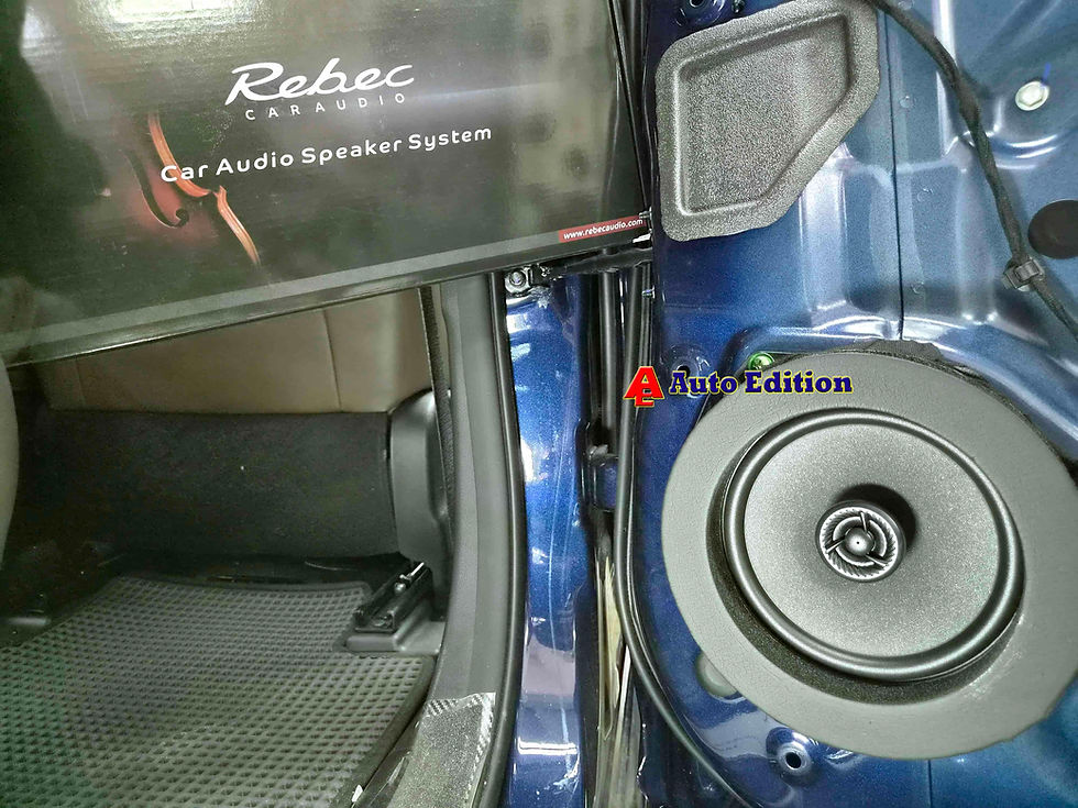 BYD M6 Car Audio upgrade – Dynaudio and Rebec Car Speakers, DSP Amplifier, Subwoofer and Door Soundproof | Plug & Play Audio upgrade with Auto Edition Singapore