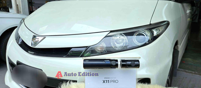 Toyota Estima Car Dash Camera - IROAD X11 Pro front & rear installed Singapore | Auto Edition