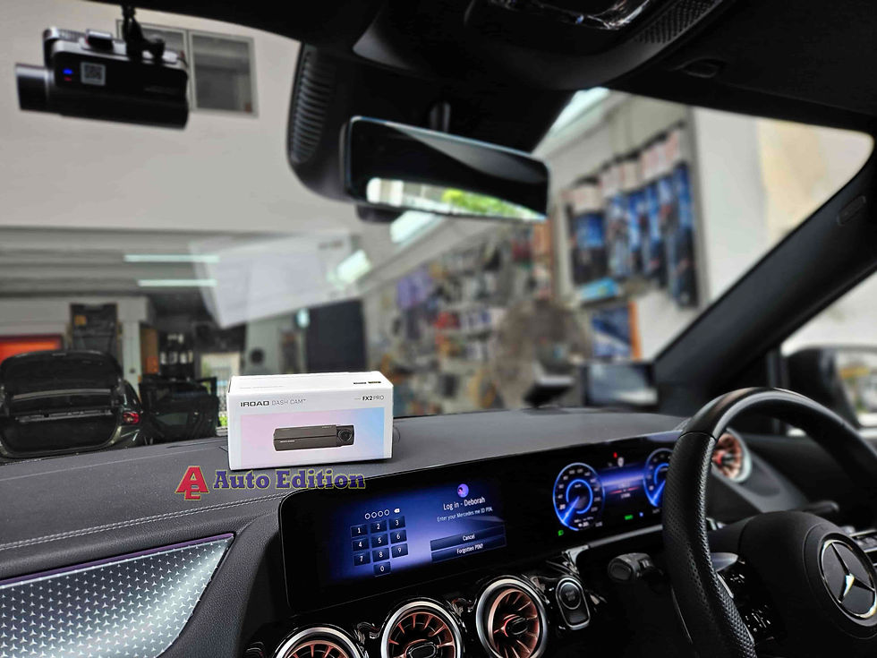 Mercedes EQA250+ - Car Dash Camera - IROAD FX2 Pro front & rear installed Singapore | Auto Edition