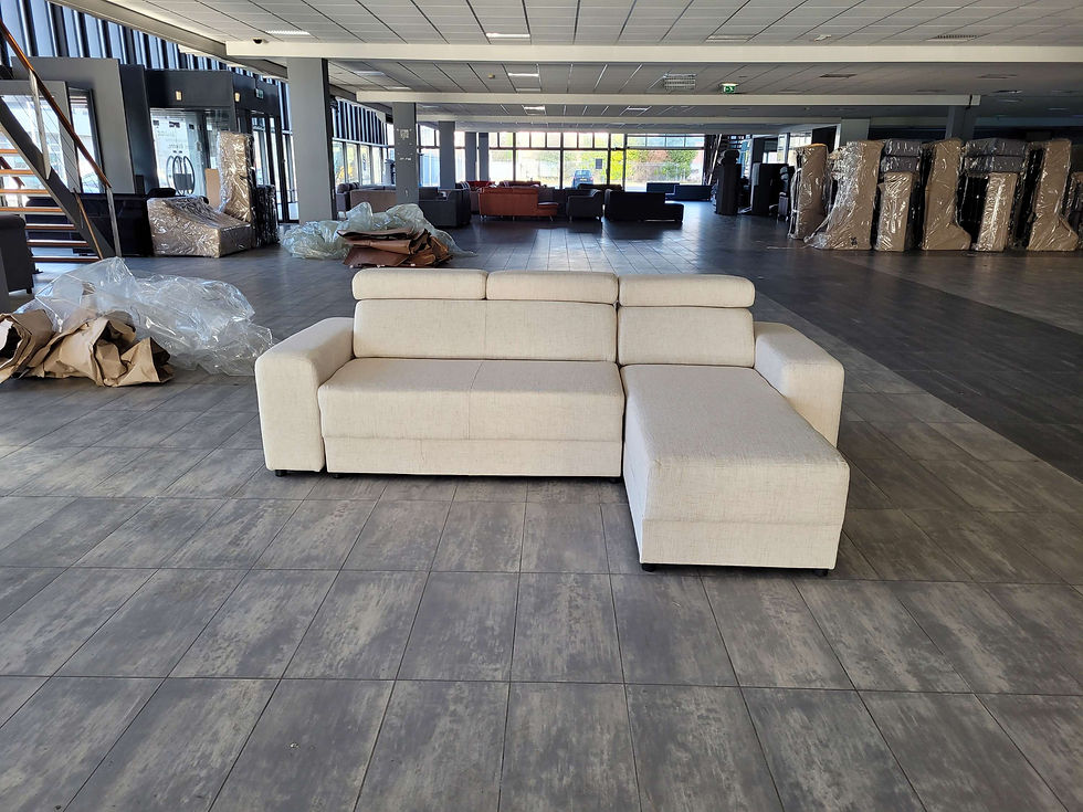 Thumbnail: ✅️️ OUTLET creme hoekbank L of R 240x180| GRATIS LEVERING