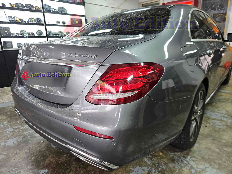 Mercedes E250 Car Dash Camera - IROAD FX2 Pro front & rear + Parking motion - IROAD Power Pack Max 8 installed Singapore | Auto Edition