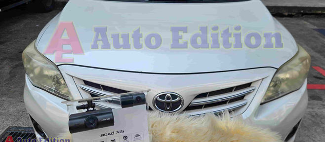Toyota Altis Car Dash Camera - IROAD X6 front & rear installed Singapore | Auto Edition