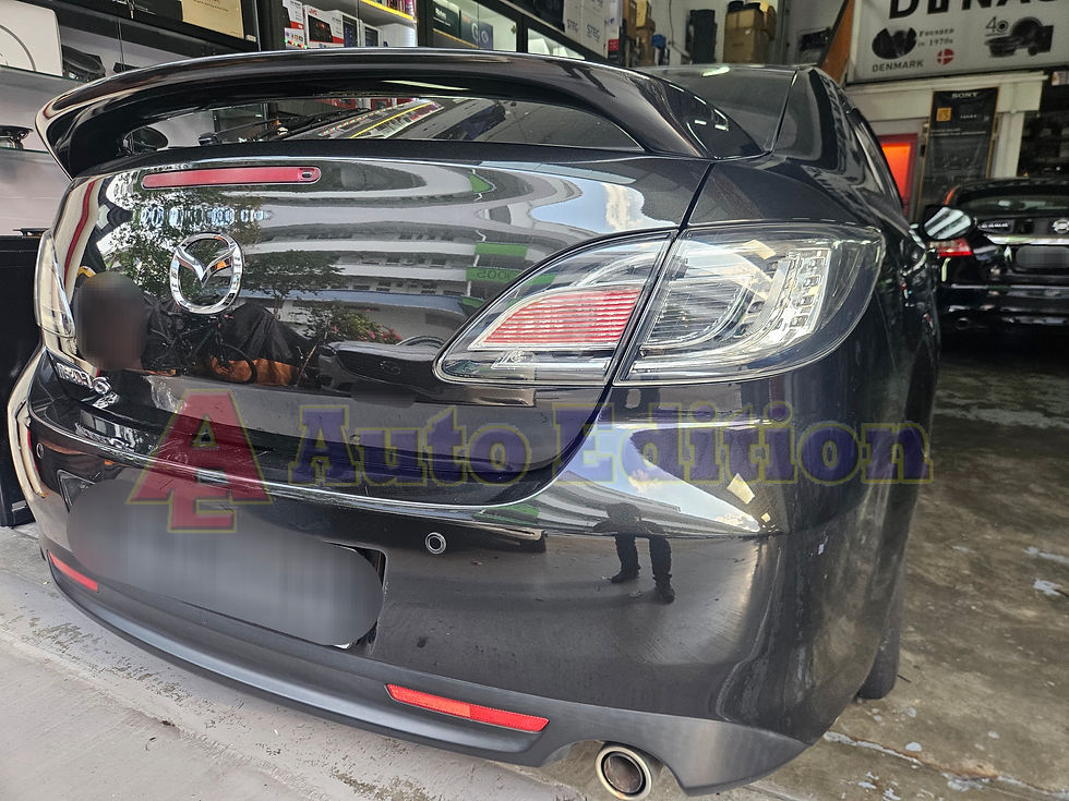 Mazda 6 installed Car Dash Camera- IROAD FX2 Pro front & rear | Singapore | Auto Edition Car Dash Camera Singapore