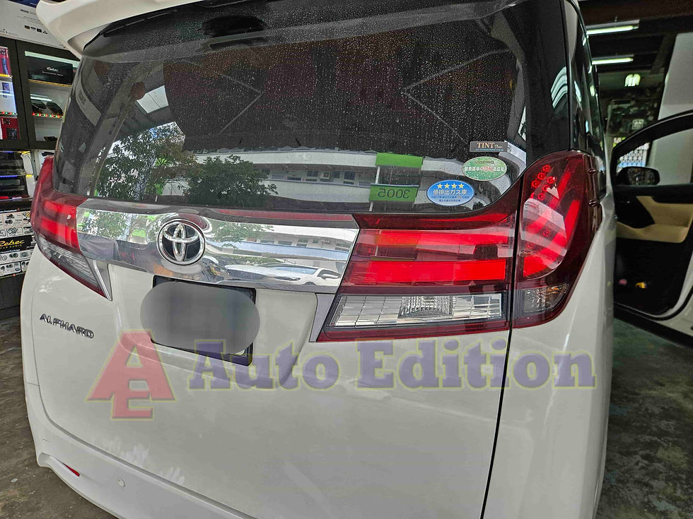 Toyota Alphard Car Dash Camera - IROAD FX2 Pro front & rear installed Singapore | Auto Edition