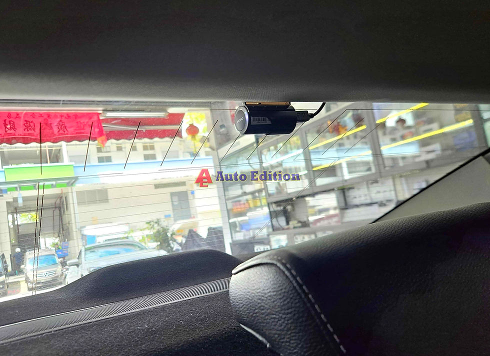 Renault Megane Car Dash Camera - IROAD X6 front & rear installed Singapore | Auto Edition
