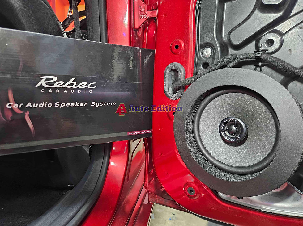 Mercedes CLA180 Car Audio upgrade – Dynaudio and Rebec Car Speakers, DSP Amplifier, Subwoofer and Android Radio Player | Plug & Play Audio upgrade with Auto Edition Singapore