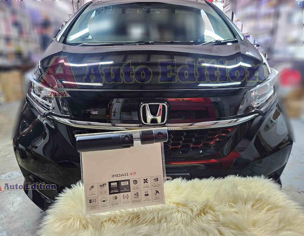 Honda Freed Car Dash Camera - IROAD X11 front & rear installed Singapore | Auto Edition