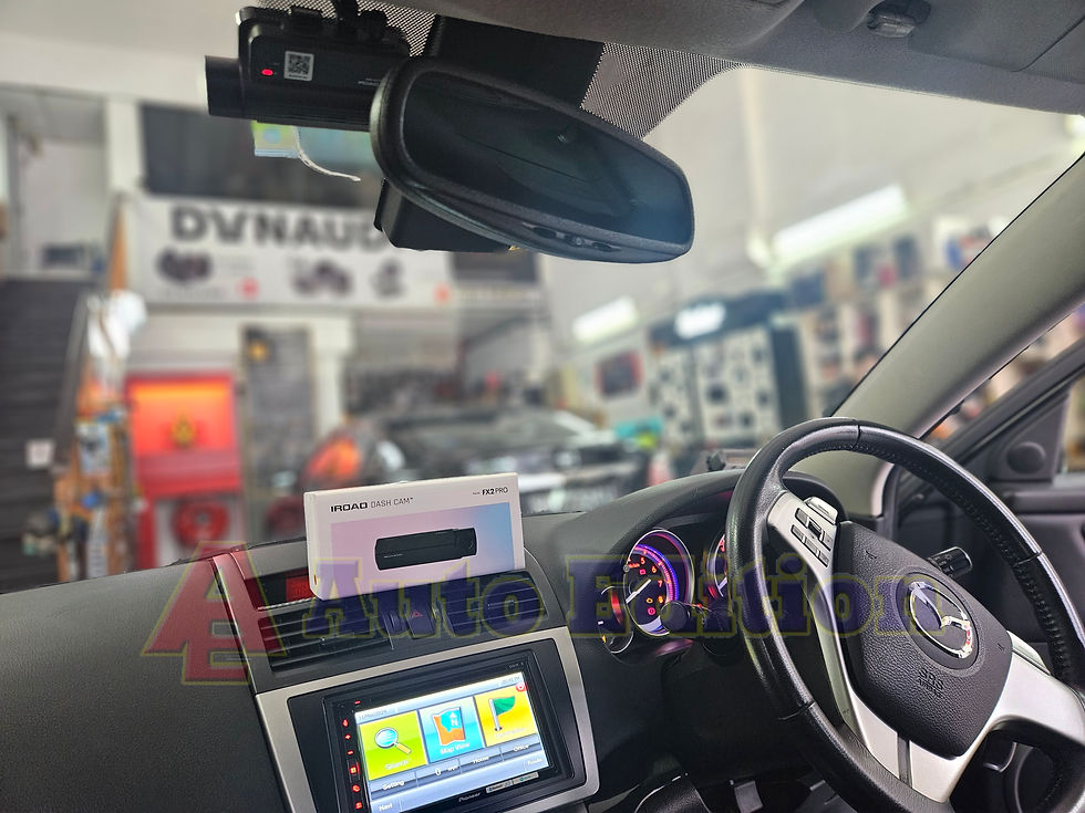 Mazda 6 installed Car Dash Camera- IROAD FX2 Pro front & rear | Singapore | Auto Edition Car Dash Camera Singapore
