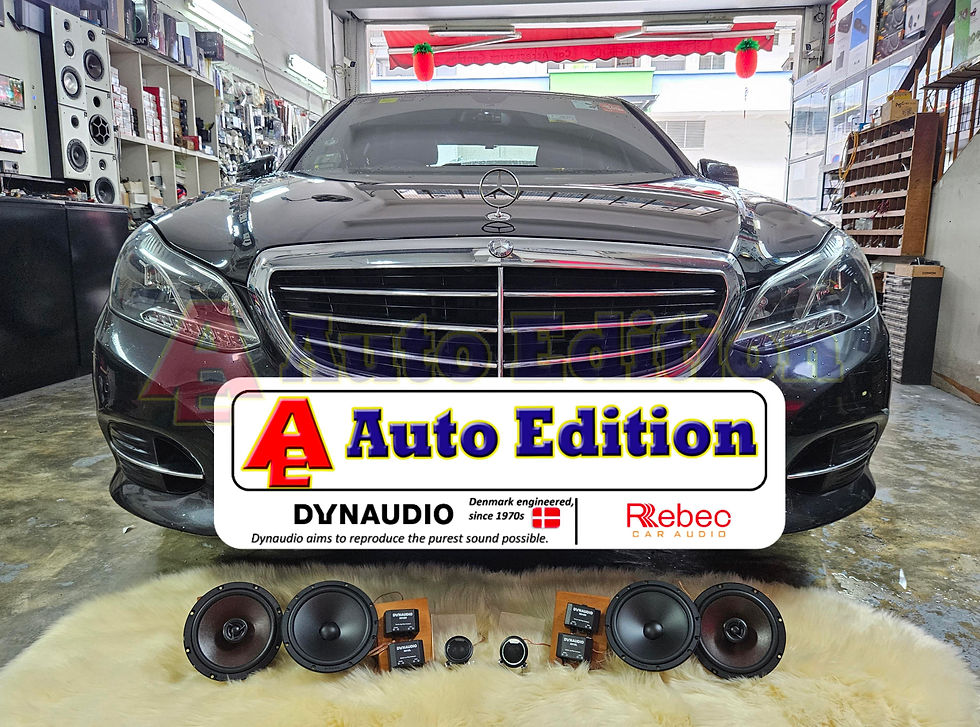 Mercedes E200 E250 W212 E class on Dynaudio 212 car component speakers tweeter + Rebec car audio coaxial speakers - Singapore