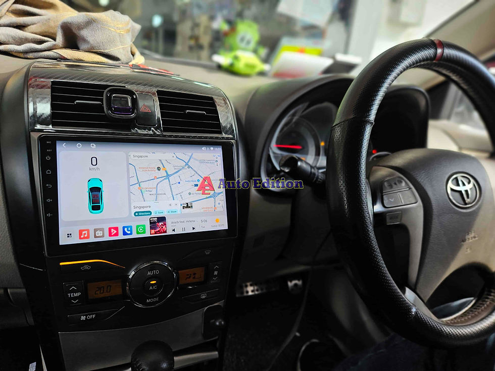 Toyota Corolla Altis Car Android Radio Player and Reverse Camera upgraded - with Auto Edition | Singapore