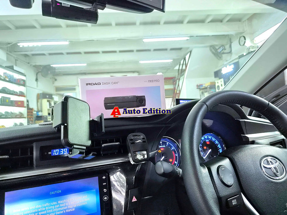 Toyota Corolla Altis - Car Dash Camera - IROAD FX2 Pro front & rear installed Singapore | Auto Edition
