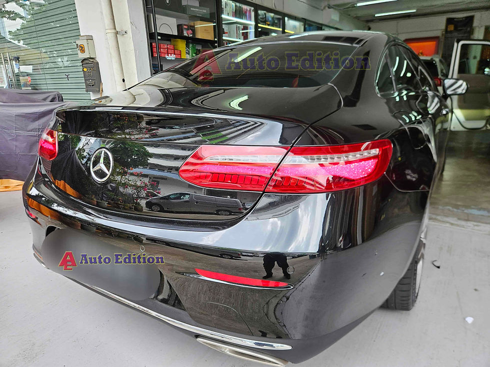 Mercedes E300 W213 Coupe Car Dash Camera - IROAD X11 front & rear + Parking motion - IROAD Power Pack Max 8 installed Singapore | Auto Edition