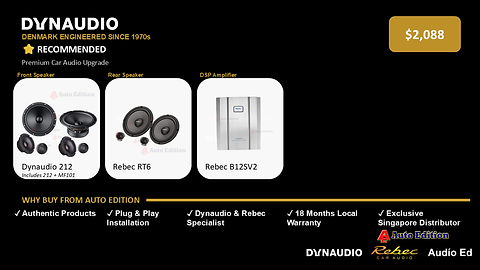 Rebec Car Speaker packages