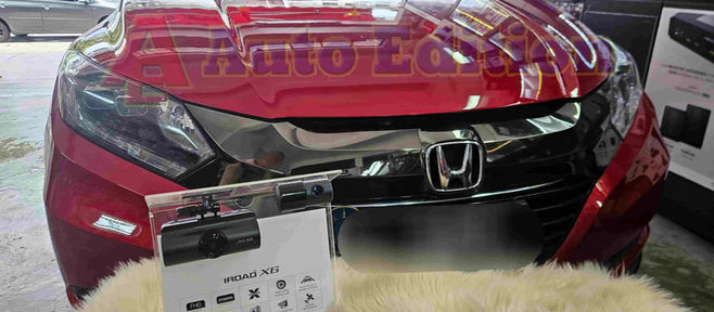 Honda Vezel Car Dash Camera - IROAD X6 front & rear installed Singapore | Auto Edition