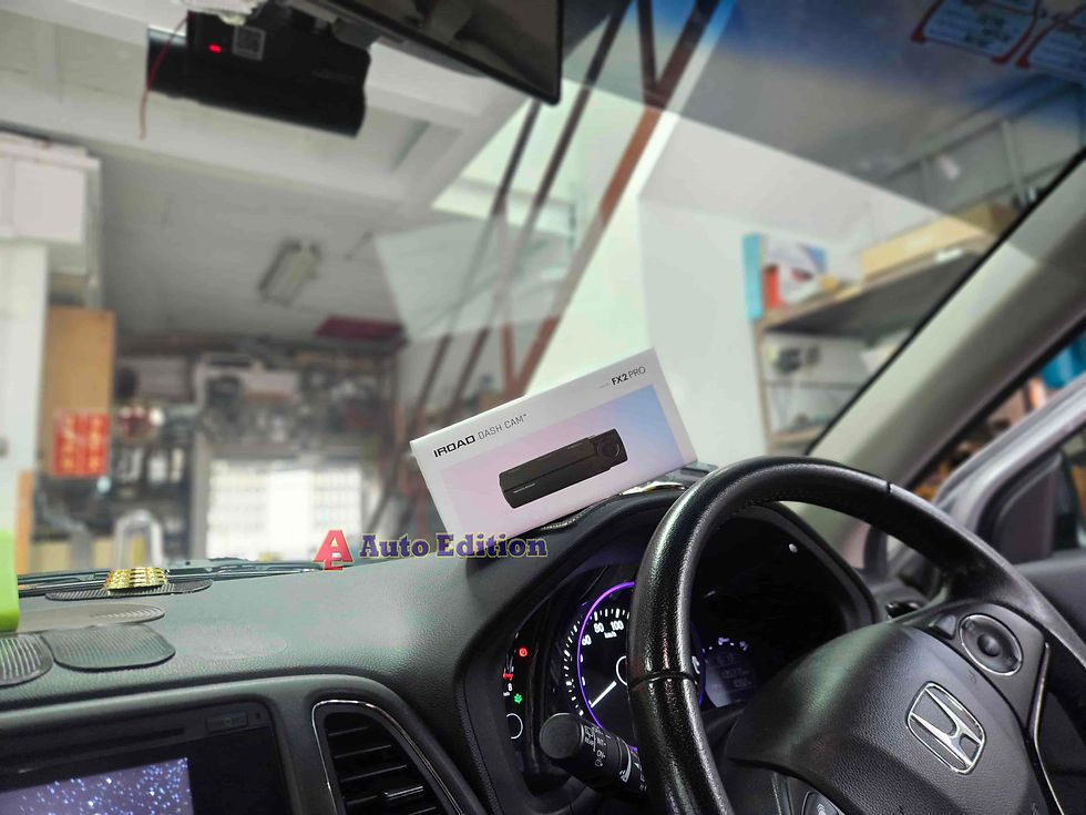 Honda Vezel Car Dash Camera - IROAD FX2 Pro front & rear + Parking motion - IROAD Power Pack Max 8 installed Singapore | Auto Edition