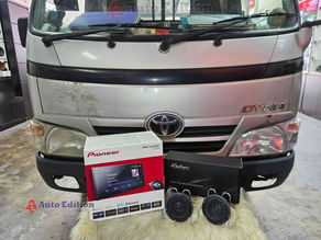 Toyota Dyna Car Audio upgrade – Rebec Full-Range Car Speakers and Pioneer 6.8" Apple CarPlay & Android Auto Head Unit | upgrade with Auto Edition Singapore