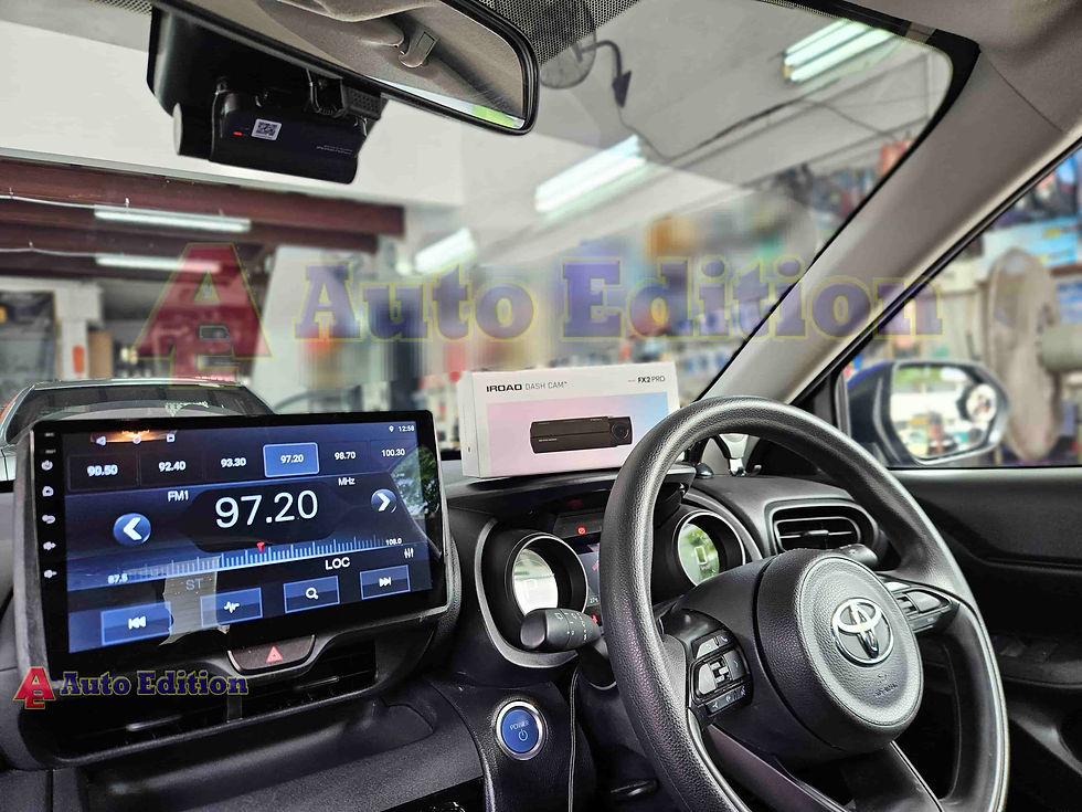 Toyota Yaris Cross Car Dash Camera - IROAD FX2 Pro front & rear + Parking motion - IROAD Power Pack Pro installed Singapore | Auto Edition