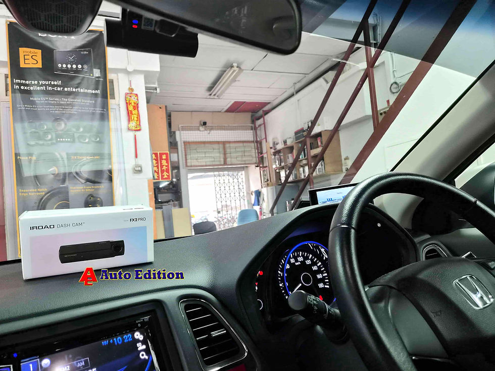 Honda Vezel - Car Dash Camera - IROAD FX2 Pro front & rear installed Singapore | Auto Edition