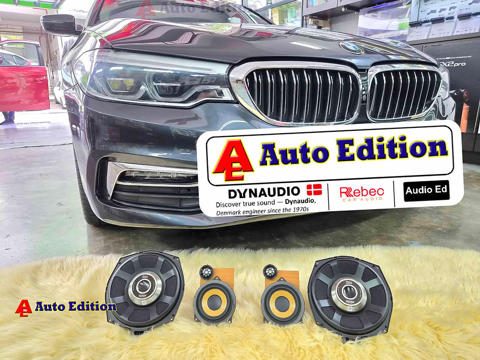 BMW 520i G30 - Car Speakers and Subwoofer upgraded to Rebec Car Audio | Plug & Play Audio upgrade with Auto Edition Singapore