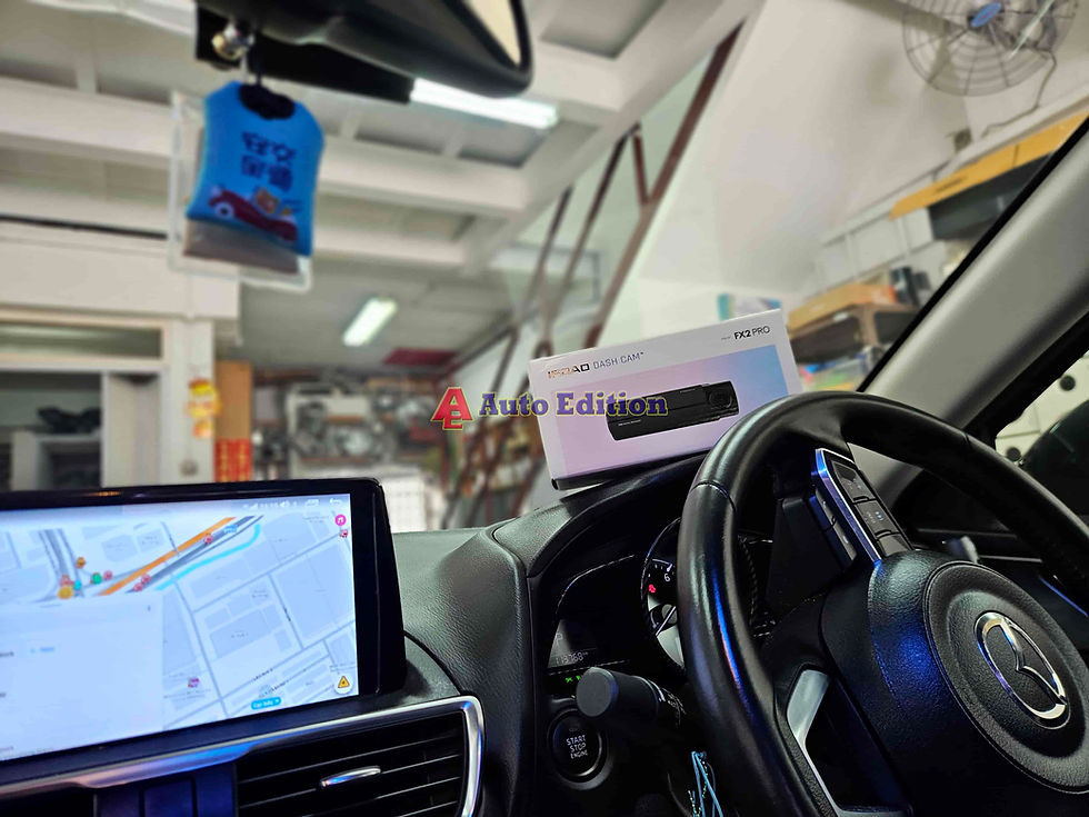 Mazda 3 - Car Dash Camera - IROAD FX2 Pro front & rear installed Singapore | Auto Edition