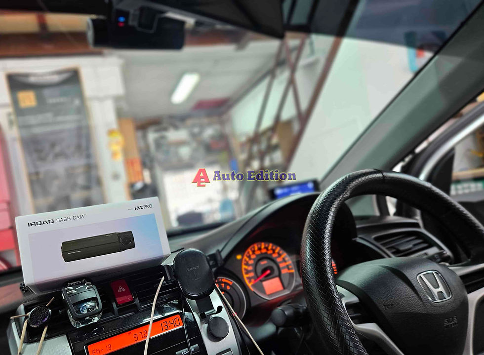 Honda City - Car Dash Camera - IROAD FX2 Pro front & rear installed Singapore | Auto Edition