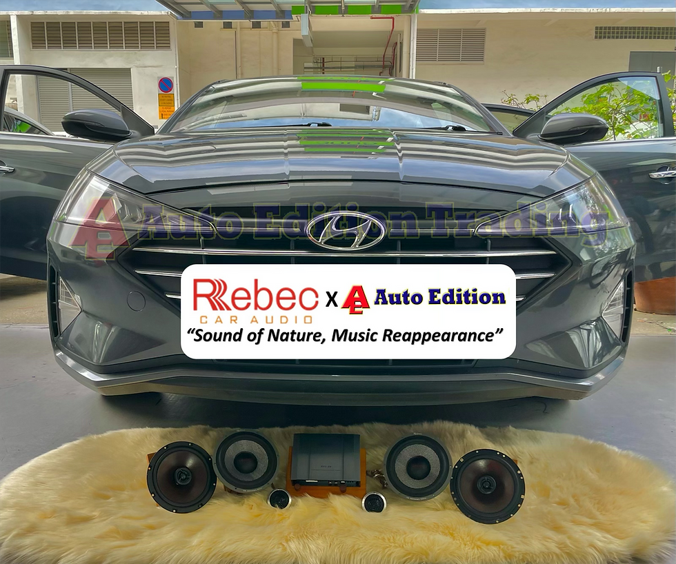 Hyundai Avante Elantra Rebec CE6 car component speaker with integrated tweeter Rebec RX6 car coaxial speaker with integrated tweeter Digital Sound Processor Car DSP with amplifier RPX-B8