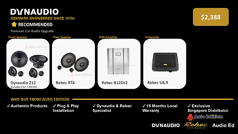 Dynaudio Car Speaker Packages
