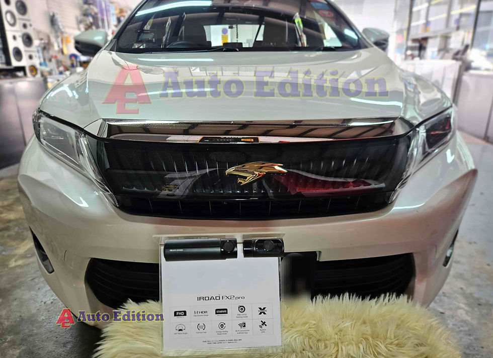 Toyota Harrier - Car Dash Camera - IROAD FX2 Pro front & rear installed Singapore | Auto Edition