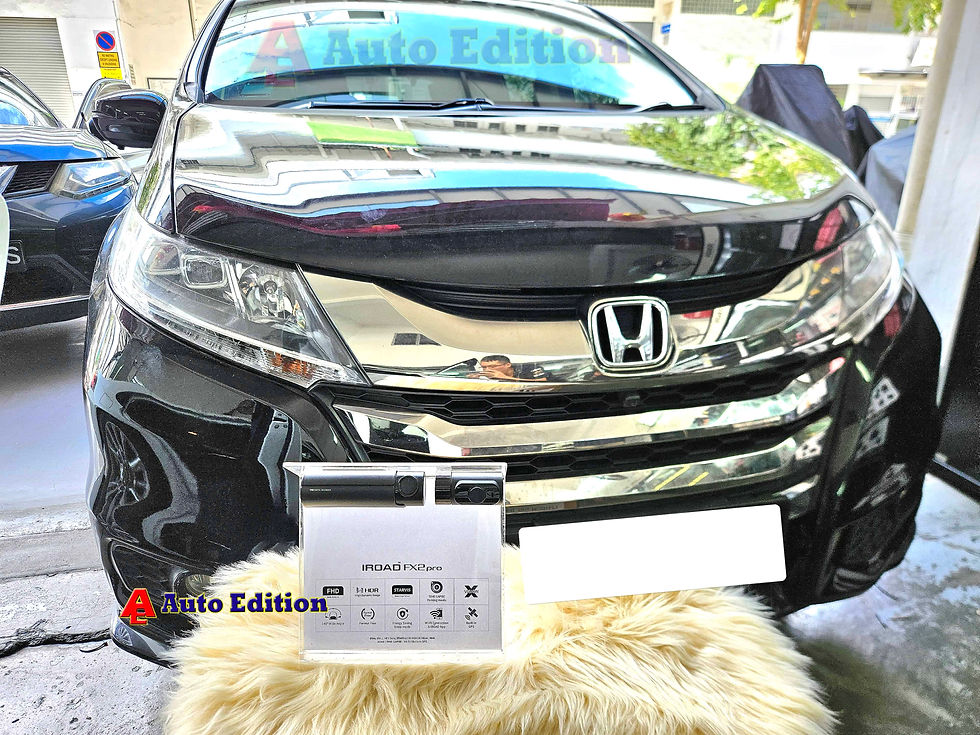 Honda Odyssey - Car Dash Camera - IROAD FX2 Pro front & rear installed Singapore | Auto Edition