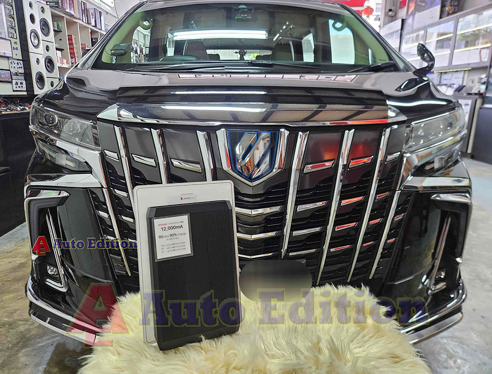 Toyota Alphard Car Dash Camera's - Power Pack for Parking motion recording - IROAD Power Pack Pro installed Singapore | Auto Edition