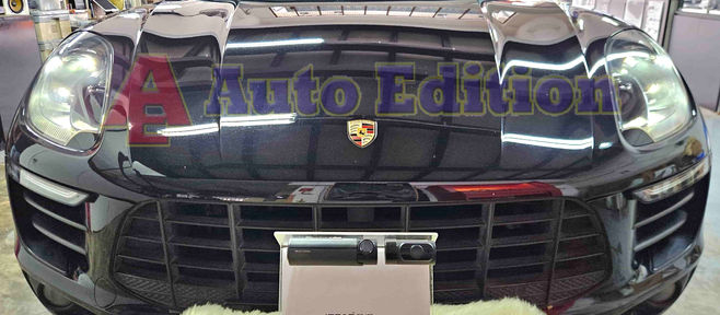 Porsche Macan S - Car Dash Camera - IROAD FX2 Pro front & rear installed Singapore | Auto Edition