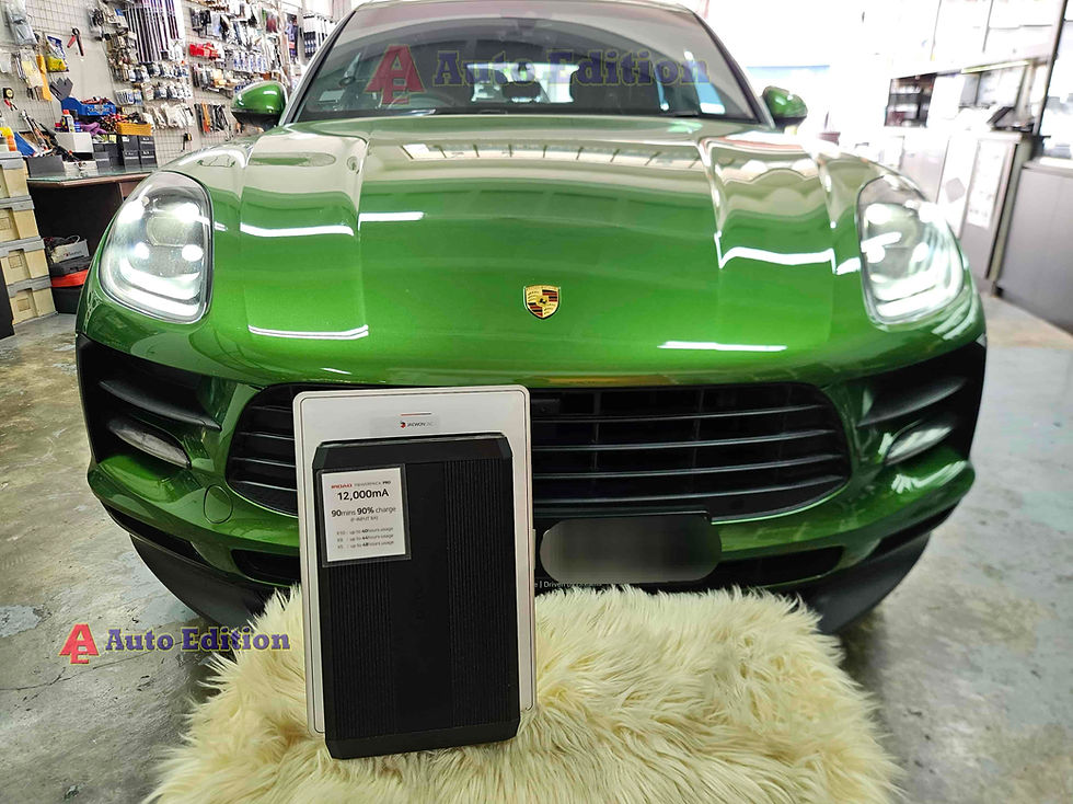 Porsche Macan Car Dash Camera's - Power Pack for Parking motion recording - IROAD Power Pack Pro installed Singapore | Auto Edition