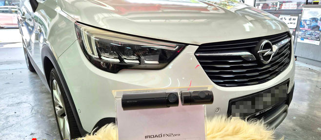 Opel Crossland X Turbo - Car Dash Camera - IROAD FX2 Pro front & rear installed Singapore | Auto Edition