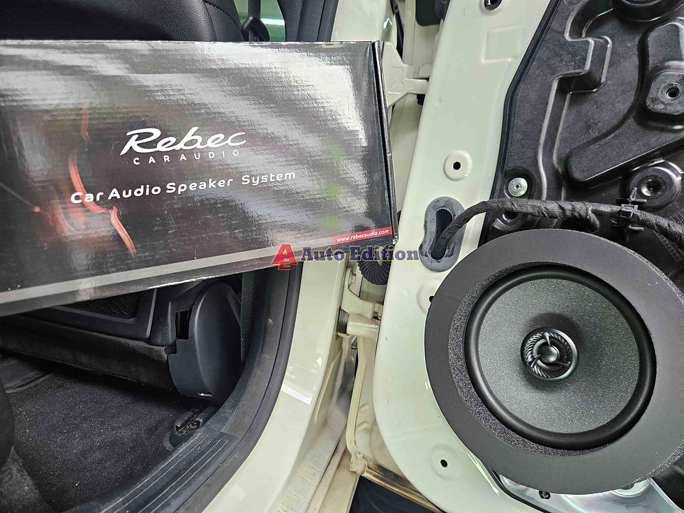 Mercedes CLA180 - Car Speakers upgraded to Rebec Car Audio | Plug & Play Audio upgrade with Auto Edition Singapore