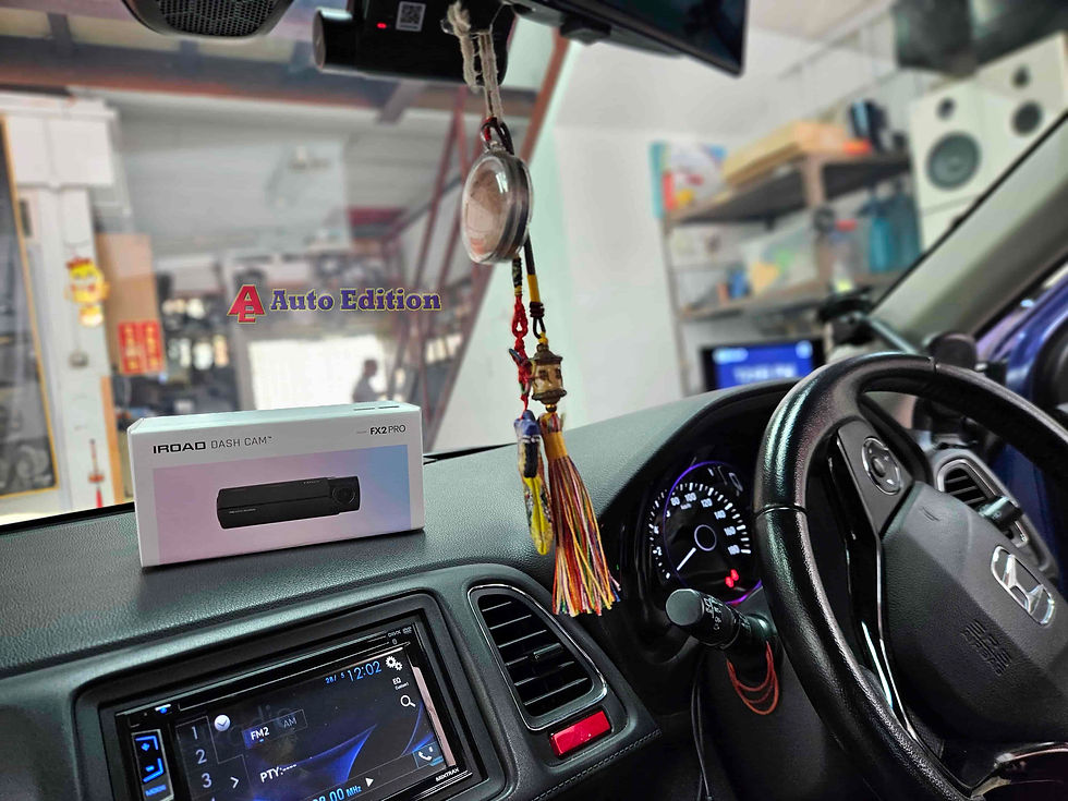 Honda Vezel - Car Dash Camera - IROAD FX2 Pro front & rear installed Singapore | Auto Edition