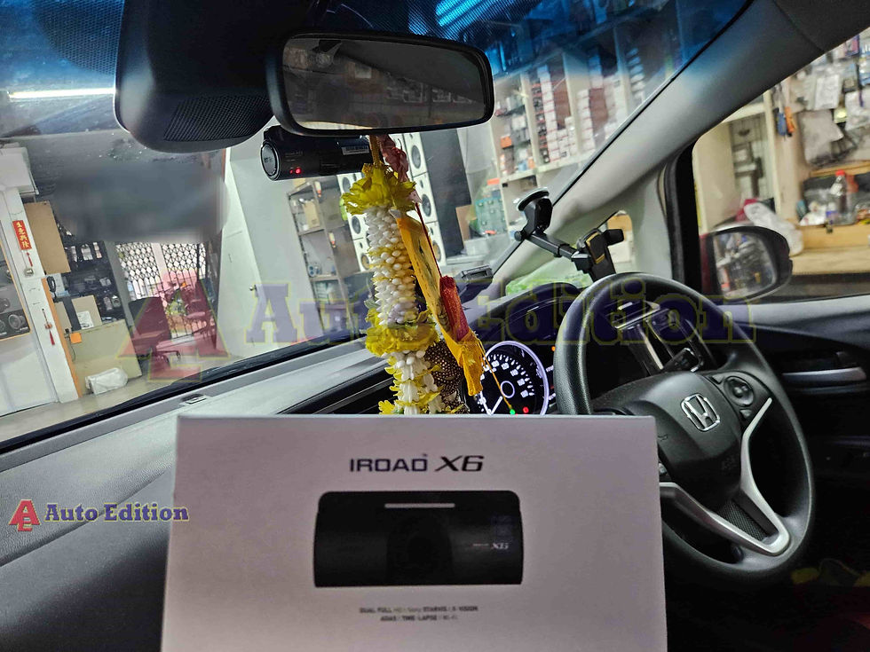 Honda Shuttle Car Dash Camera - IROAD X6 front & rear installed Singapore | Auto Edition