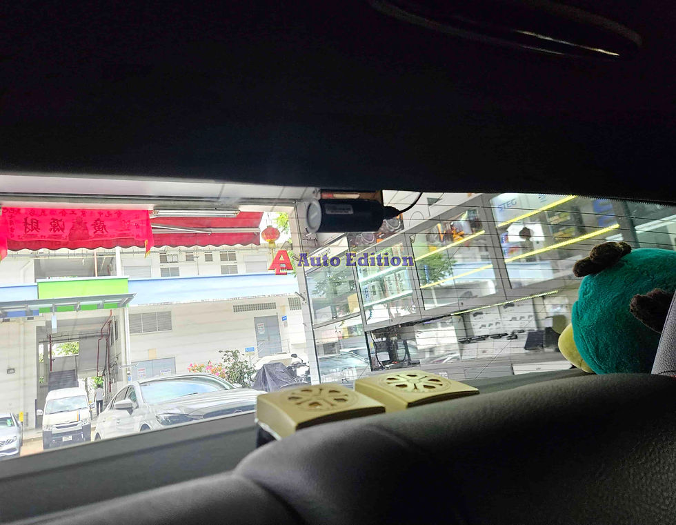 Mercedes CLA180 - Car Dash Camera - IROAD FX2 Pro front & rear installed Singapore | Auto Edition