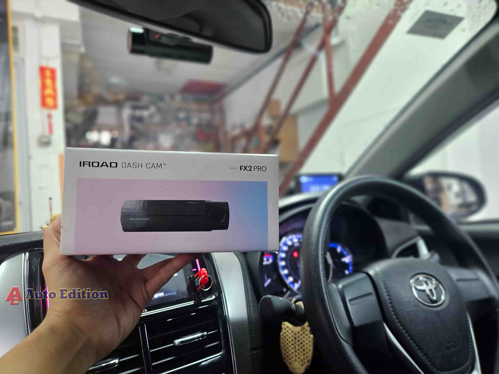 Toyota Vios Car Dash Camera - IROAD FX2 Pro front & rear installed Singapore | Auto Edition