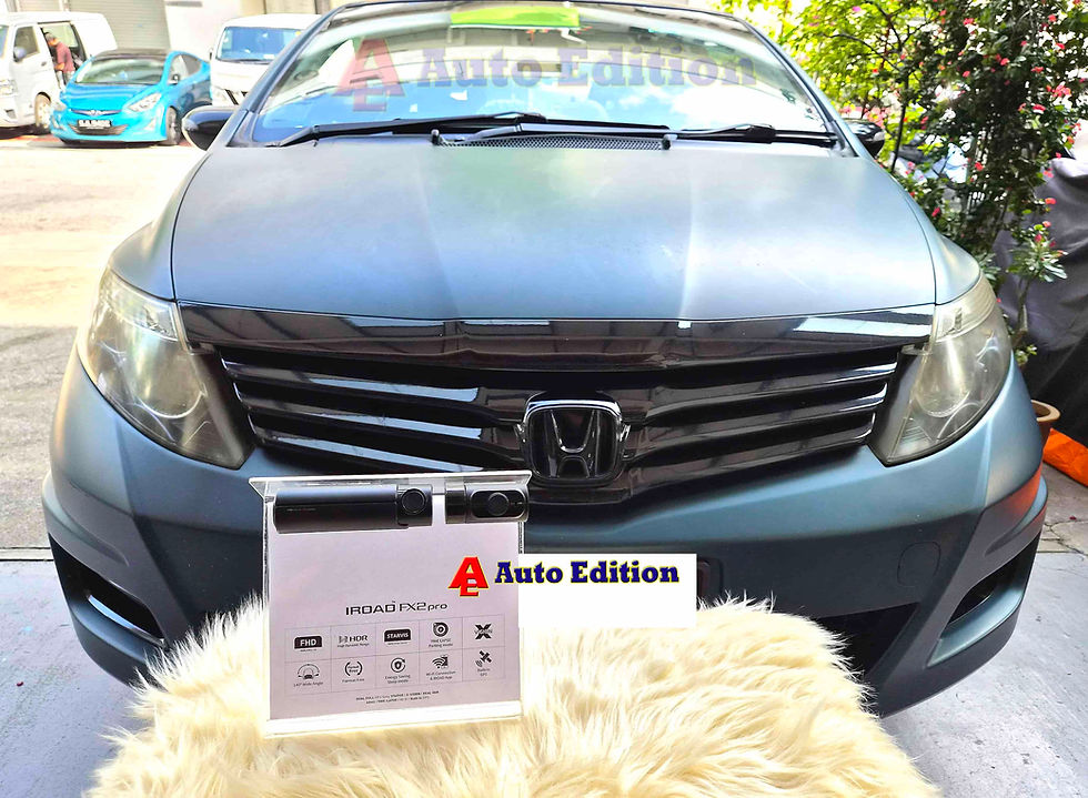 Honda Airwave - Car Dash Camera - IROAD FX2 Pro front & rear installed Singapore | Auto Edition