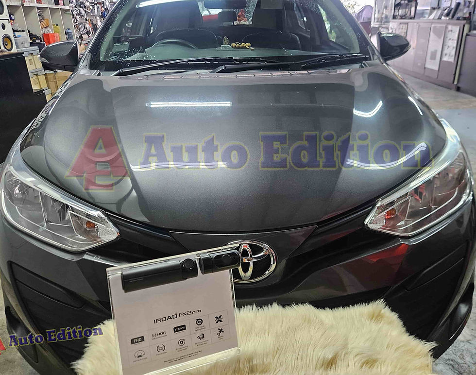 Toyota Vios Car Dash Camera - IROAD FX2 Pro front & rear installed Singapore | Auto Edition