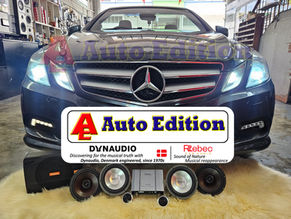 Mercedes W212 Cabriolet E250 - Car Speakers, DSP Amplifier, Subwoofer upgraded to Rebec Car Audio with Auto Edition - Singapore