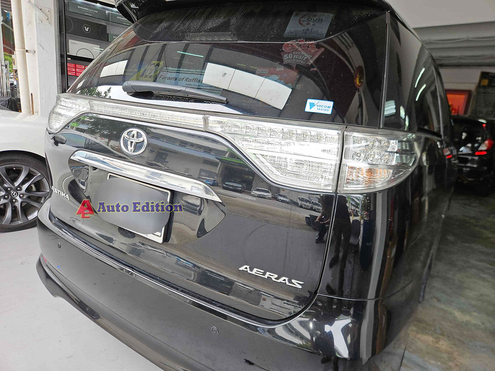 Toyota Estima Car Dash Camera - IROAD X6 front & rear installed Singapore | Auto Edition